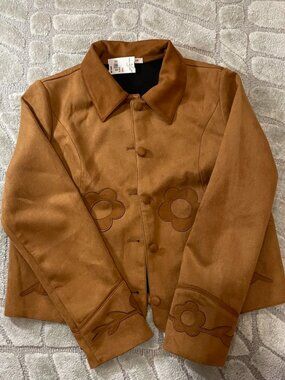 SundayUp Faux Suede Tan Western Jacket
